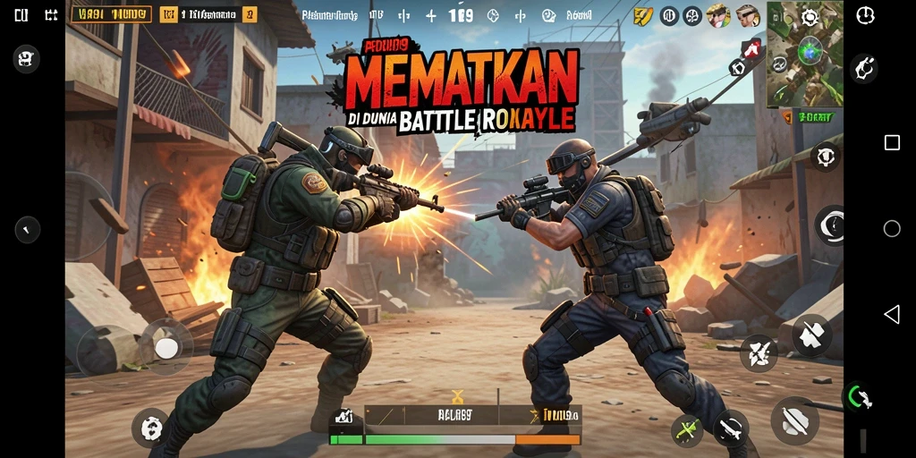 Screenshot gameplay ADI99 menampilkan aksi pertempuran yang seru.