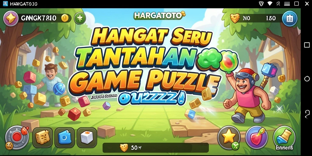 Gameplay menantang dalam HARGATOTO yang penuh warna.