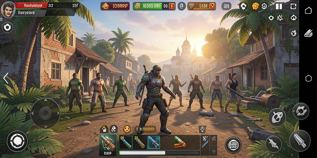 Tampilan gameplay menarik dalam simulasi kehidupan virtual.