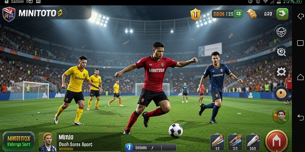 Tampilan gameplay menarik dari MINITOTO yang menunjukkan aksi olahraga seru.