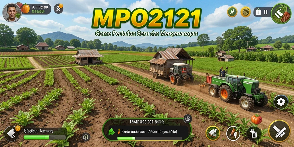 Tampilan gameplay menarik dari MPO2121 dengan ladang yang subur.