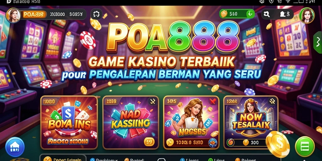 Gameplay menarik dan penuh aksi dari game Kasino POA88.