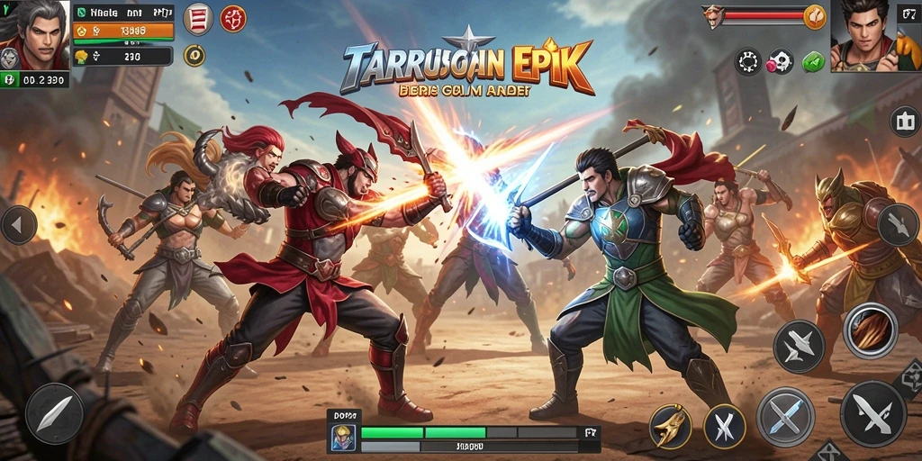 Gameplay PP7 yang intens dalam pertarungan Fighting.