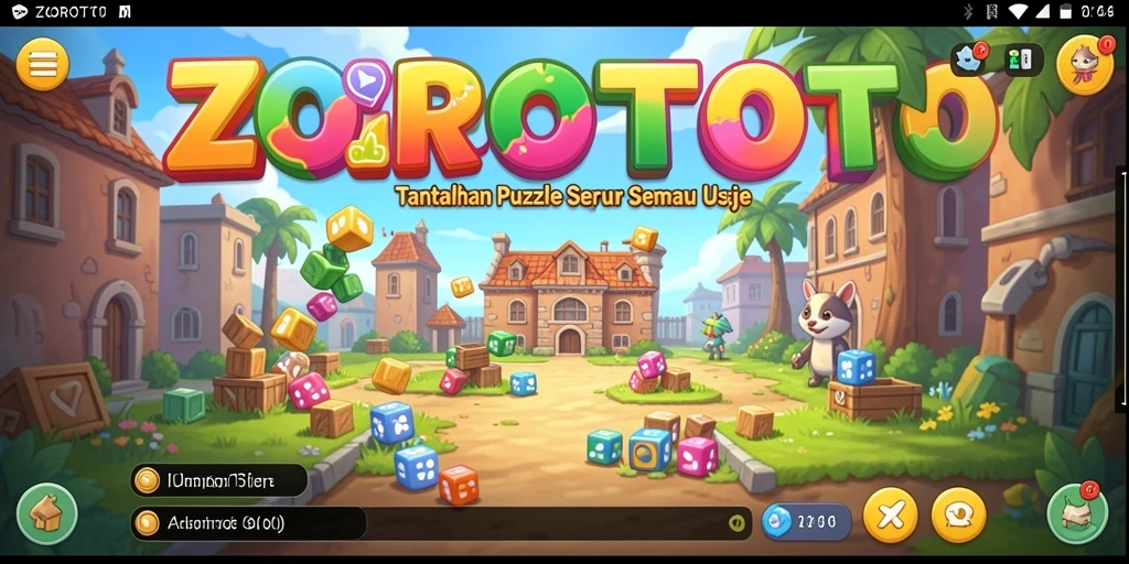 Gameplay interaktif dan menantang dalam ZOROTOTO terlihat jelas.